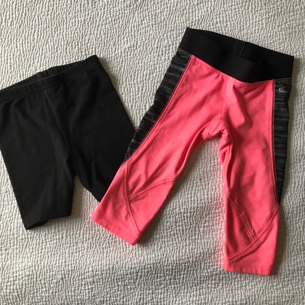 3T Capri yoga pants and fitted shorts